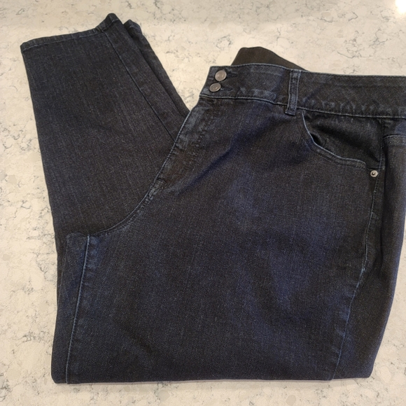 Lane Bryant Denim - Venezia Lane Bryant Tummy Fit High-Rise Skinny Jean Dark Wash Size 24 S Like New